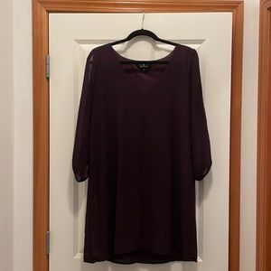 Lulu’s Shifting Dears Long Sleeve Dress in size Large
